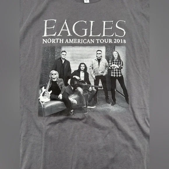 Eagles North American Tour 2018 Concert T‎ Shirt 2XL Gray Band Tee - Picture 4 of 6